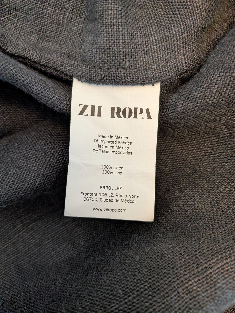 ZII ROPA Black Linen Jacket - Picture 4 of 6